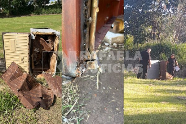 Tiro Federal de Rafaela: sustrajeron un freezer para sacarle las partes de metal